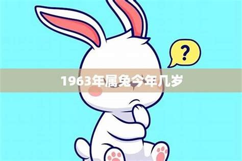 1963生肖|1963年属兔是什么命，63年出生五行属什么